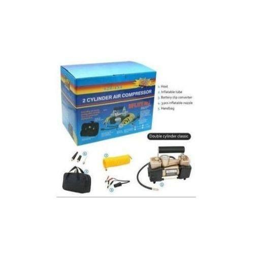 2 Cylinder Portable DC 12V Electric Car Tyre Inflator Pump Auto Car Pump Air Compressor Pressure Digital Car Compressor with double cylinder