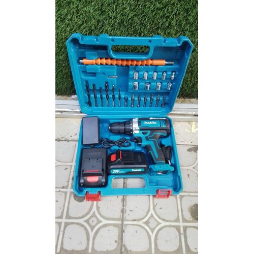 Makita Accessories Makita 26V Cordless Electric Drill With 2 Battery Bits, Accessories