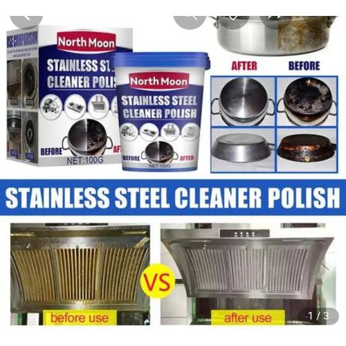 stainless steel rust remover 100g, kitchen pot pan,kitchenware stain dirt cleaner