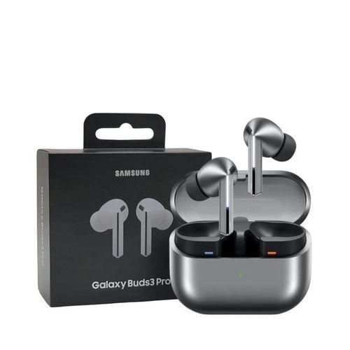 Samsung Galaxy Buds3 Pro wireless earbuds.
