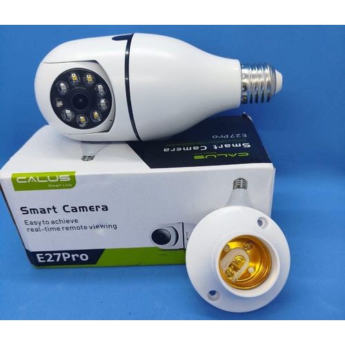V380 Pro E27 PTZ Camera For Real-Time Video – 720P Smart Wi-Fi CCTV Bulb In E27 Socket Lamp Holder