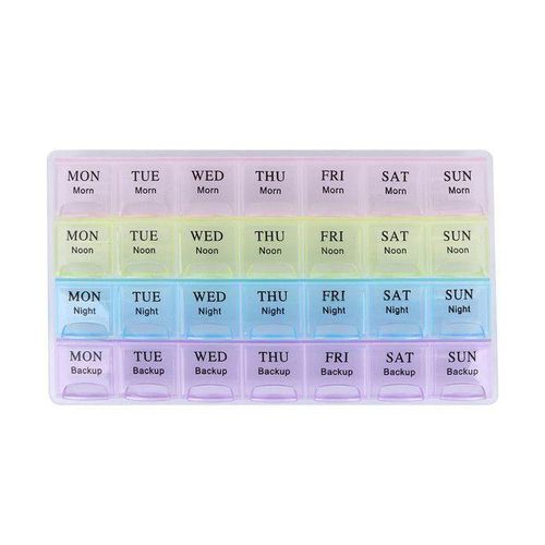 28days Monthly Tablet Pill Boxes Weekly Medicine Storage Organizer Case