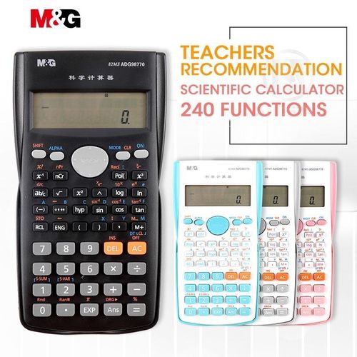 Double Display Smart Scientific Calculator For Students FX 82MS 240 Functions Color Scientific Calculator 82MS Auto Power Off Financial Science Calculater For Office School