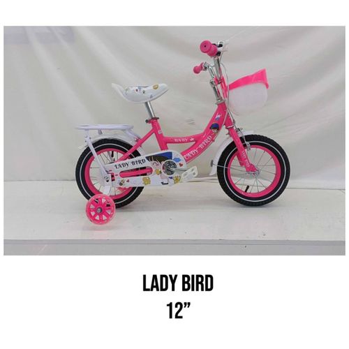 Lady bird bikes Size 16with trainer wheels47 yrs