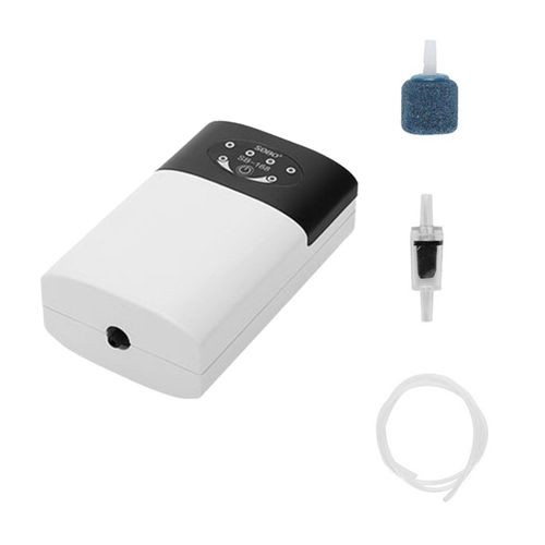 Oxygen Pump Fish Tank Oxygenator Aquarium Oxygen Aerator Pond Aerator Air Pump USB Rechargeable Fishing Aerator with Pipe Air Bubble Stone