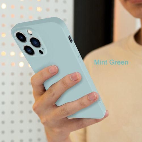 Mint Green iPhone 13 Pro Max Case Liquid Silicone