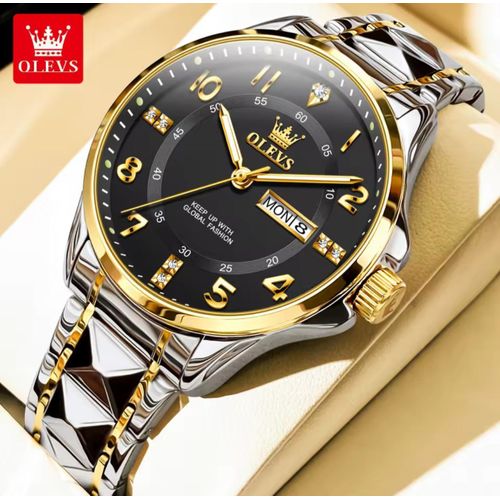 Silver Gold Luxury Quartz Wristwatch