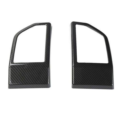 Car Carbon Fiber Dashboard Side Outlet Air Vent Covers Trim