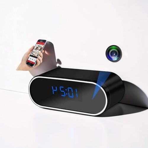 Home Security Monitor Best Performance Enhanced Quality 1080P Full HD 4K Home and Office Security Surveillance Monitoring Alarm Mini Table Clock WiFi Spy Hidden Camera Audio Video Recorder