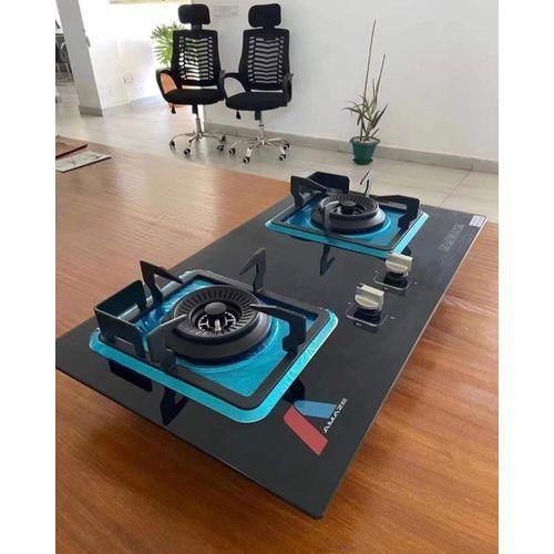 2 Burners Inbuilt Cooker Glass Tampered Tables Top Automatic Ignition High Quality With Free Regulator Pipe 2pcs Gas Clips 1yr Warranty