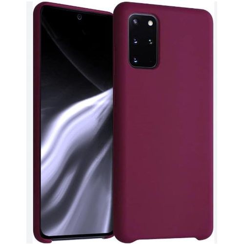 Soft Silicone Back Cover for Samsung Galaxy S20+ - Maroon, anti-fingerprint, anti-scratch, durable silicone case