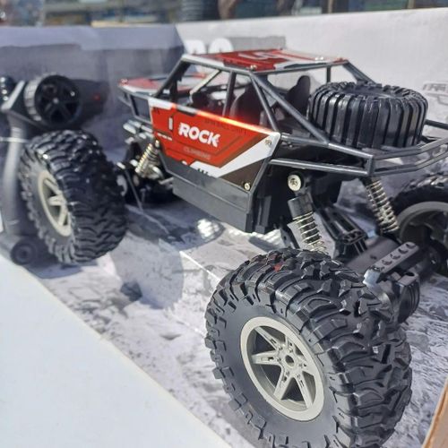 4WD Electric RC Truck Rock Crawler with Responsive Remote Large Off Road Tires Rechargeable Battery 8+ Years