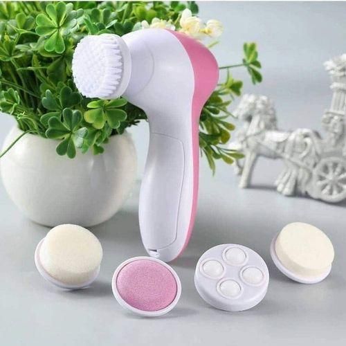 5 in 1 Portable Electric Facial Cleaner Battery Powered Multifunction Massager, Face Massage Machine For Face, Facial Machine, Beauty Massager, Facial Massager
