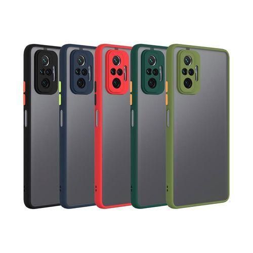 Redmi Note 10 Pro Power Phone Case, Translucent Frosted Smoke Mobile Cover with Raised Camera Protection for Second Device