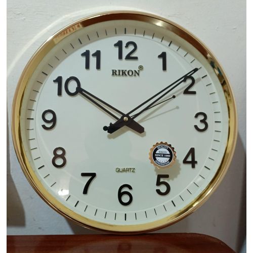 Gold Framed Wall Clock 32cms Diametre 3151