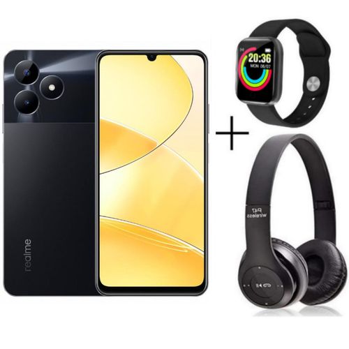 C51 6.74'', 4GB RAM + 128GB ROM, Dual Sim, 50MP, 5000mAh- Black