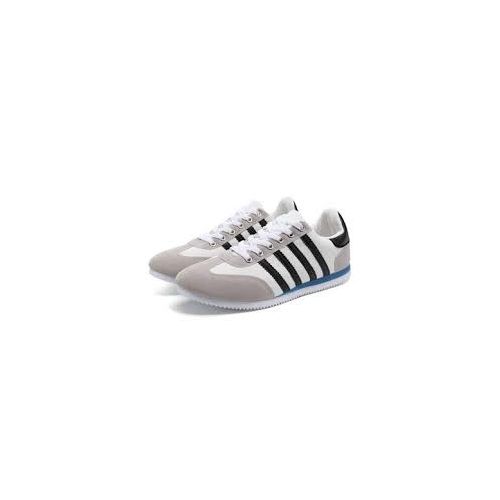 Mens Dynamic Striped Low-Top Urban Lifestyle Sneakers WhiteGrey-EU 40