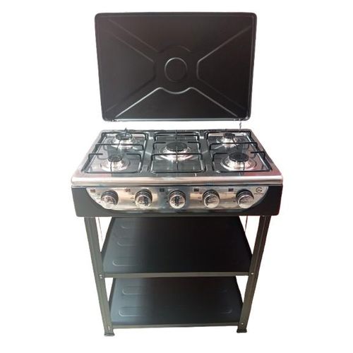 5 Burner Standing Cooker With Storage Shelves