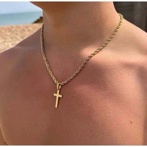 Cross Pendant Gold Necklace