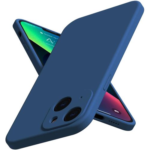 Soft Silicone Slim Fit Cover Anti-Scratch Shockproof Case for Apple iPhone 13 - Blue