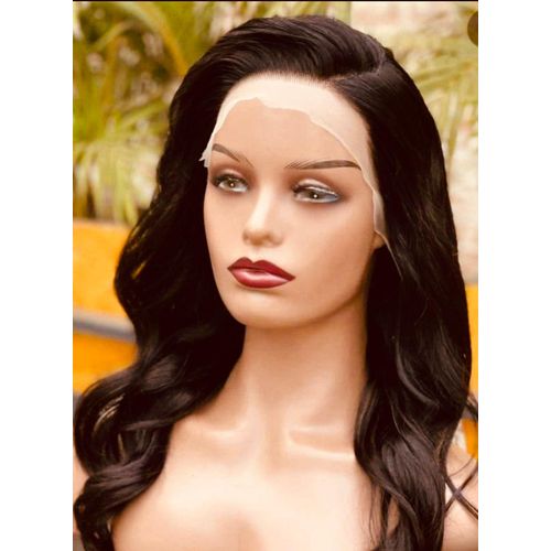 frontal semi human wig