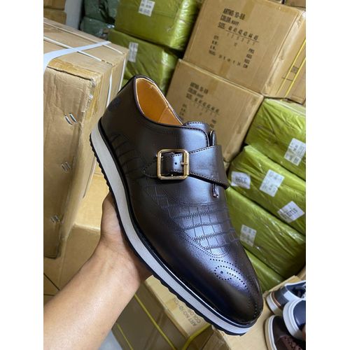 High Quality & Stylish Handmade Genuine Leather Men's Shoes for both Business and Holiday Dress Shoes Casual with Lace-up