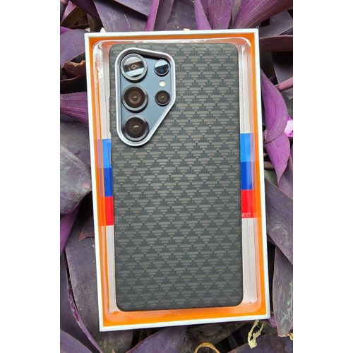 Luxo Carbon Fibre Tribal Magnetic Case With MagSafe For Samsung Galaxy S22 Ultra