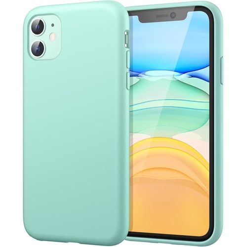 Soft Silicone Slim Fit Cover Anti-Scratch Shockproof Case for Apple iPhone 11 - Lime Green