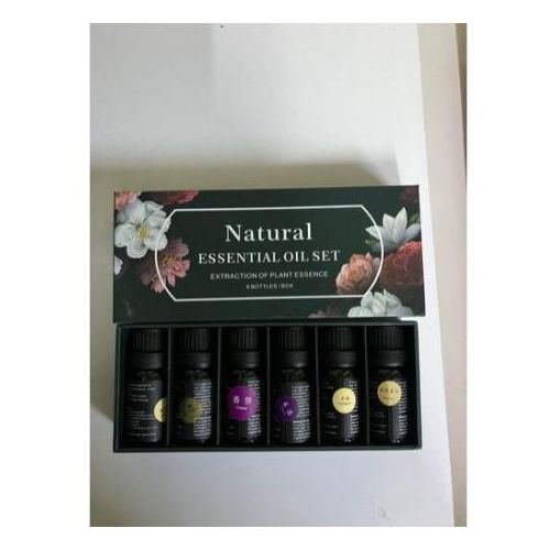 Natural 6Pc Pack Essential Oils Plant Essence Extract - 10ml Each