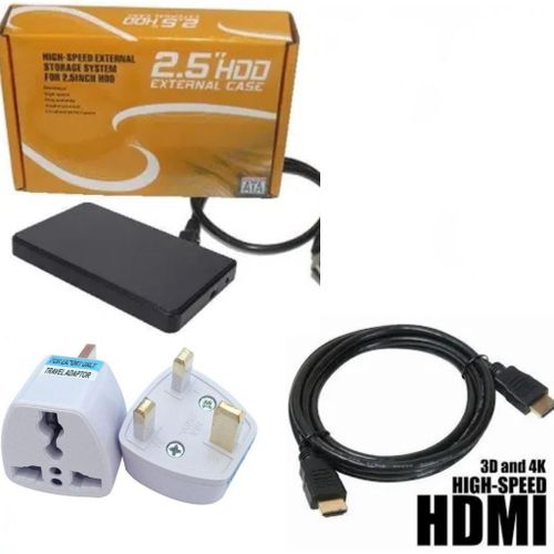 2.5 SATA External Hard Drive Enclosure - USB 3.0, Up to 3TB, Black