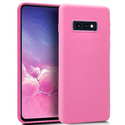 Original Soft Silicone Cover Case for Samsung S10e – Flexible Shockproof Slim Back Cover - Pink