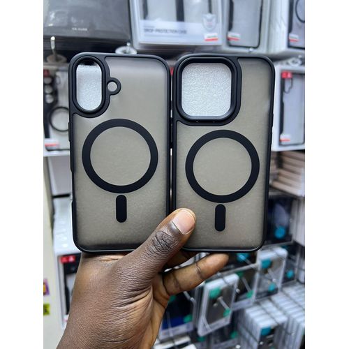 Matte Clear MagFace Magnetic Case for iPhone 15 Pro Max – Anti-Yellow, Slim, MagSafe Compatible