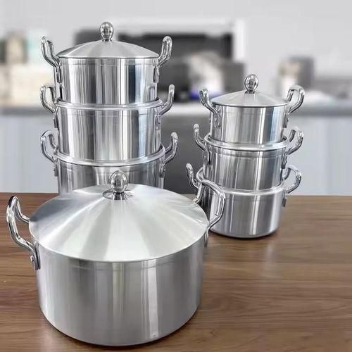 Heavy duty Stainless steel Aluminum Cooking Pot Sufuria set