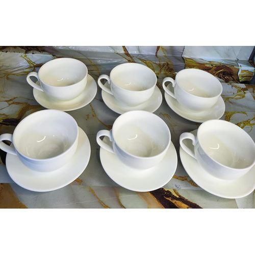 Cup and Saucer white Fine porceline