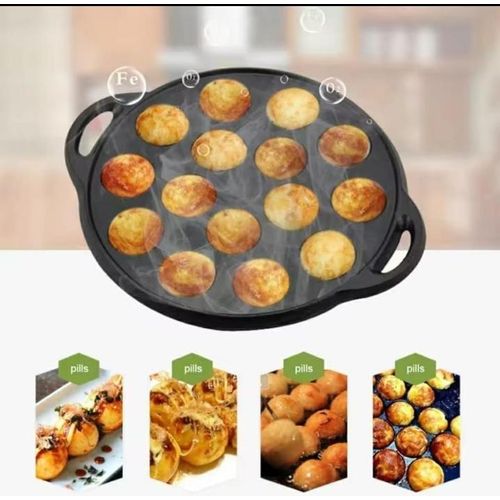 12 Holes Non Stick Round Vitumbua Scones Waffles Cookies Maker Thickened Base Durable Easy Use Home Kitchen Appliance Perfect for Even Cooking Versatile Breakfast Snack Tool