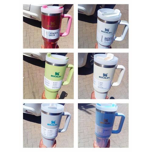 Stanley Quencher H2.0 40oz Insulated Tumbler With Handle & Straw – Leak Resistant Travel Mug Large Capacity Water Bottle