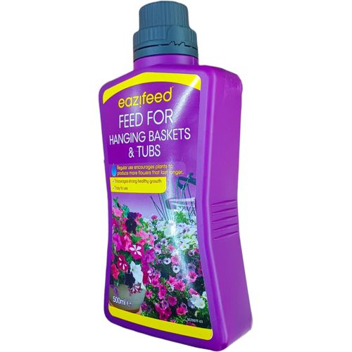 FEED FOR HANGING BASKETS & TUBS More Flowers Long Lasting Plants Healthy Growth Easy To Use
