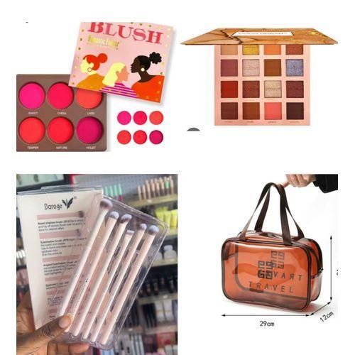 Makeup kit set - coco urban Eyeshadow palette Blush palette Makeup brushes Makeup bag