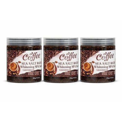 Coffee Sea Salt Body Scrub Whitening SPA Exfoliating Scrub 650g Removes Dead Skin Smoothens Skin