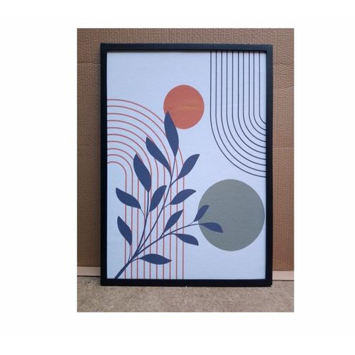 Modern Framed Canvas Wall Art A3 Ready to Hang Living Room Decor