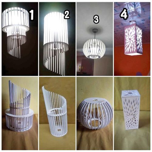 Unique elegant hanging lampshade / chandelier+ free bulb