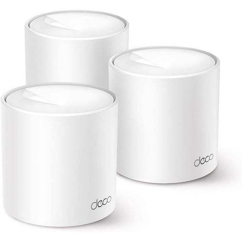 Deco X10 AX1500 Mesh Wi-Fi 6 System (3-Pack) – Dual-Band Gigabit Speeds, Seamless Roaming, Whole Home Coverage, Smart App Control