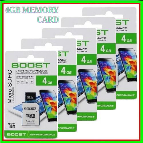 5x4GB MEMORY CARD MICRO SD-BLACK