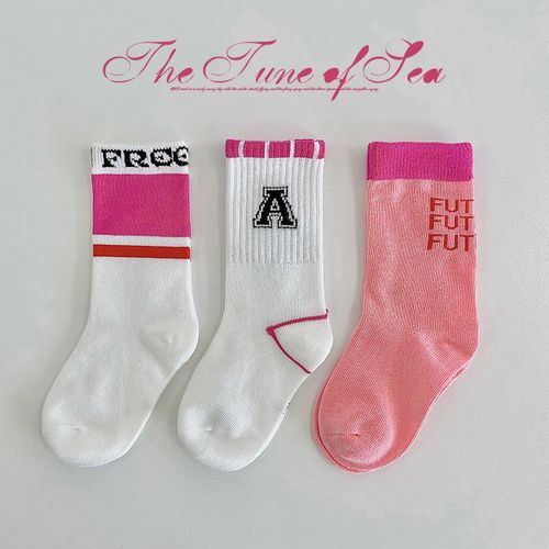Spring Childrens Socks Lolita Fancy Calf Socks Baby Infant Sweet Flowers Socks Little Big Girls Princess Cotton Sock AutumnL6-8 Year-old