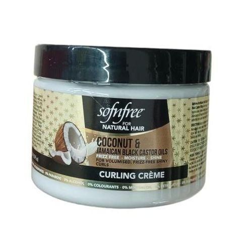 16. SOF N' FREE Coconut & Jamaican Black Castor Oil Curling Cream for Natural Hair - Volumizer & Hair Moisturizer for Coily & Curly Hair – 325ml
