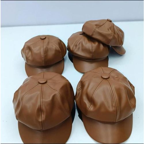 Leather newsboy caps-peaky blinder style
