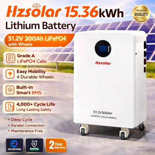 1536kWh Lithium Battery 512V 300Ah LiFePO4 with Wheels