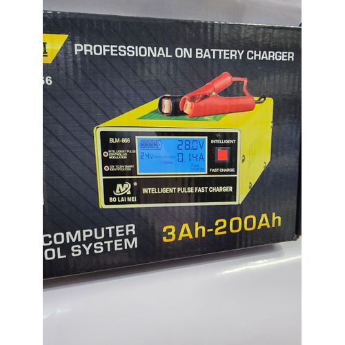 Portable Bolaimei BLM866 Universal Automatic Smart Lead Acid Standard Battery 12V 24V Car Battery Charger