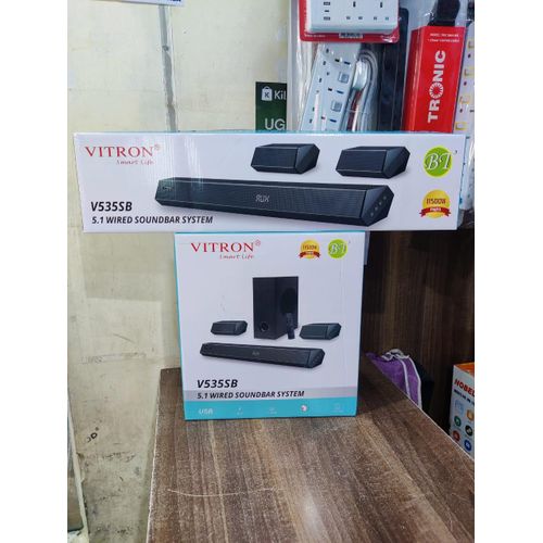 V535SB 5.1 Wired Soundbar System – USB, AUX, L-R/C, Rich Bass