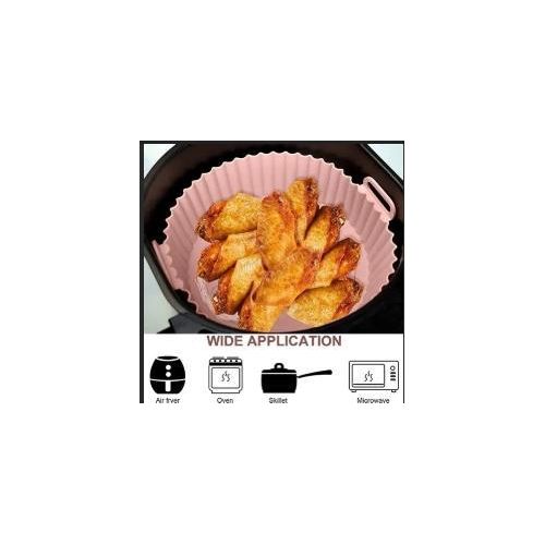 Heavy foldable silicon airfrier, Reusable Silicone Air Fryer Pot / Liner - Non-Stick Baking Tray for Oven & Microwave , Oven Liner Silicone.